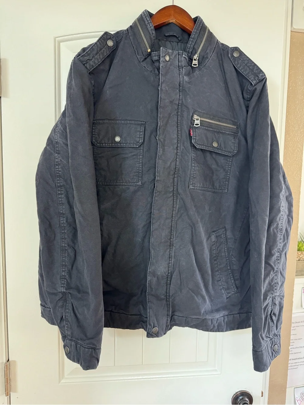 Levi's Dark Gray Military Field Jacket